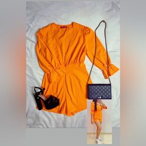 Orange Romper